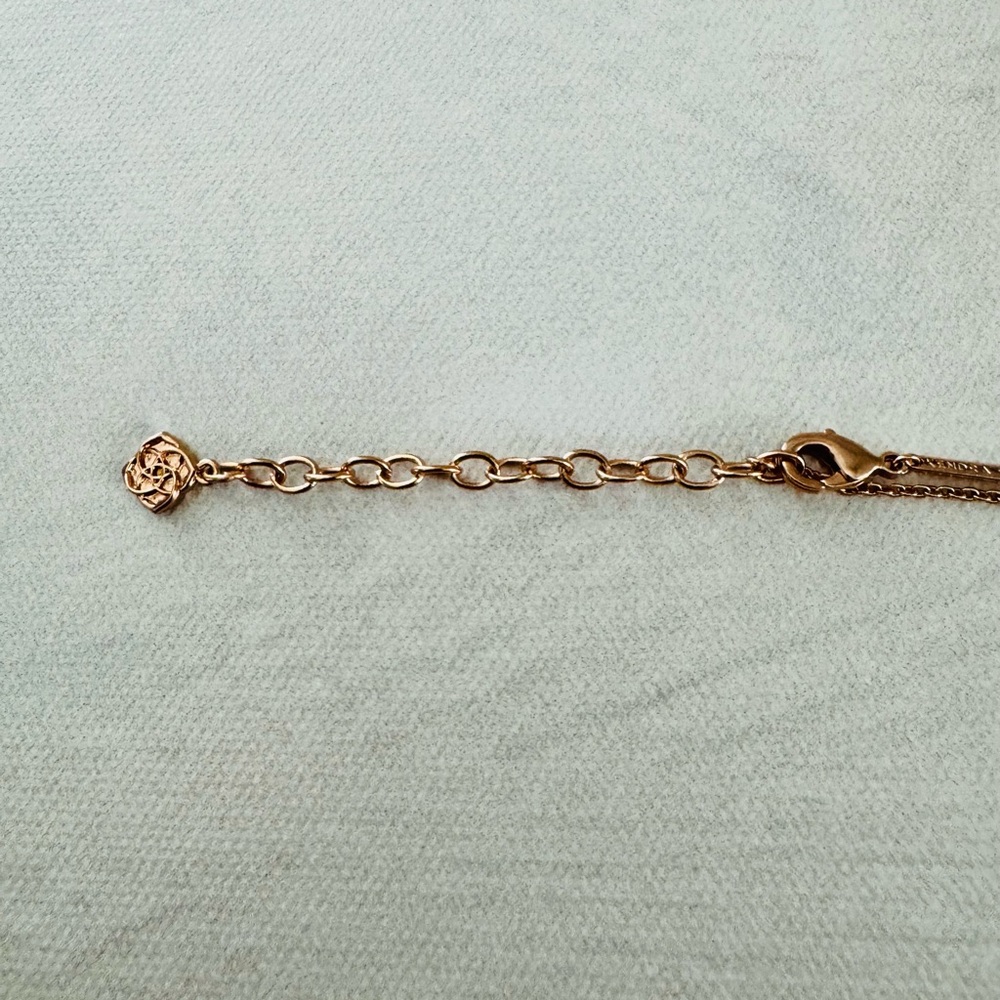 Kendra Scott Gold and Brown Necklace Minimalist Design - Picture 6 of 7